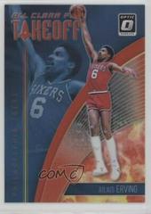 Julius Erving [Red] Basketball Cards 2018 Panini Donruss Optic All Clear for Takeoff Prices