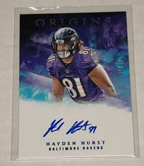 Hayden Hurst [Turquoise] #RA-HH Football Cards 2018 Panini Origins Rookie Autographs Prices