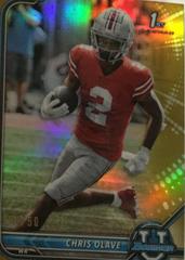 Chris Olave [Gold] Football Cards 2021 Bowman University Prices