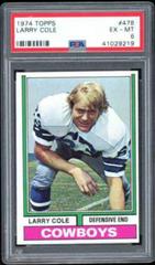 larry cole #478 Football Cards 1974 Topps Prices