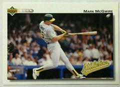 Mark McGwire Baseball Cards 1992 Upper Deck Prices