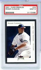 Roger Clemens #19 Baseball Cards 2001 Fleer Premium Prices
