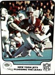 New York Jets [Plugging the Leaks] Football Cards 1977 Fleer Team Action Prices