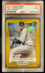 Felix Hernandez [Gold Prizm] #51 Baseball Cards 2012 Panini Prizm Prices