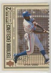 Vladimir Guerrero [Double] #T14 Baseball Cards 1999 Upper Deck Textbook Excellence Prices