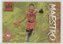 Trae Young Basketball Cards 2019 Panini Court Kings Maestros Prices