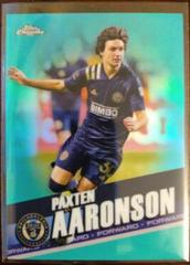 Paxten Aaronson [Aqua Xfractor] Soccer Cards 2022 Topps Chrome MLS Prices