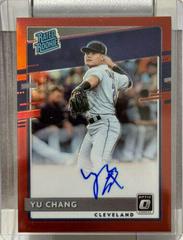 Yu Chang [Red] #RRS-YC Baseball Cards 2020 Panini Donruss Optic Rated Rookies Signatures Prices
