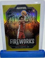 Nick Smith Jr. [Gold] #4 Basketball Cards 2023 Panini Prizm Draft Picks Fireworks Prices