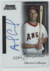 Alberto Callaspo [Autograph] #BS-AC Baseball Cards 2004 Bowman Sterling Prices