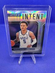 Paolo Banchero #INT-PB Basketball Cards 2022 Panini Prizm Draft Picks Letter of Intent Prices
