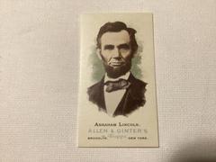 Abraham Lincoln [Mini Bazooka Back] Baseball Cards 2006 Topps Allen & Ginter Prices