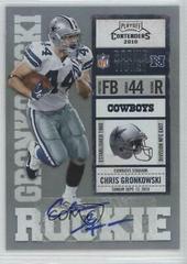 Chris Gronkowski [Autograph] #188 Football Cards 2010 Playoff Contenders Prices