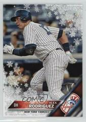 Alex Rodriguez [Metallic Snowflake] #HMW20 Baseball Cards 2016 Topps Holiday Prices