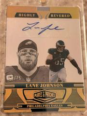 Lane Johnson #HR-LJ Football Cards 2023 Panini Plates and Patches Highly Revered Prices