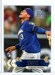 Orlando Arcia #15 Baseball Cards 2017 Topps National Baseball Card Day Prices