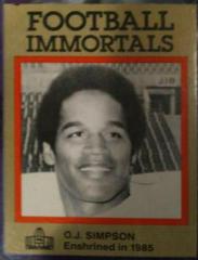 O.J. Simpson #4 Football Cards 1985 Football Immortals Prices