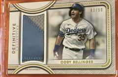 Cody Bellinger Baseball Cards 2022 Topps Definitive Jumbo Relic Collection Prices
