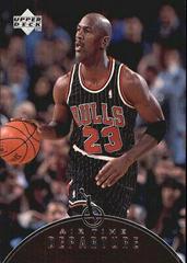 Michael Jordan #AT1 Basketball Cards 1997 Upper Deck Jordan Air Time Prices