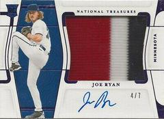 Joe Ryan [Material Signature Purple] #124 Baseball Cards 2022 Panini National Treasures Prices