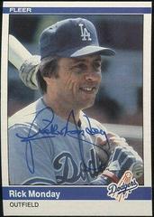 Rick Monday Baseball Cards 1984 Fleer Prices