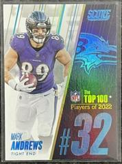 Mark Andrews #32 Football Cards 2023 Panini Score Top 100 Prices
