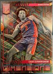 Cade Cunningham #11 Basketball Cards 2022 Panini Donruss Elite Dimensions Prices