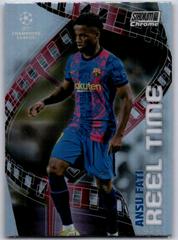Ansu Fati #RT-AF Soccer Cards 2021 Stadium Club Chrome UEFA Champions League Reel Time Prices