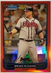 Brian McCann [Red Refractor] #167 Baseball Cards 2012 Bowman Chrome Prices