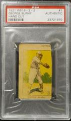 George Burns [Hand Cut] #1 Baseball Cards 1921 W516 2 2 Prices