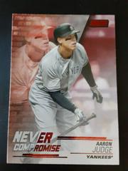 Aaron Judge [Red] Baseball Cards 2018 Stadium Club Never Compromise Prices