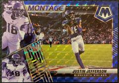 Justin Jefferson [Blue] Football Cards 2022 Panini Mosaic Montage Prices