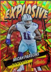Micah Parsons [Gold] Football Cards 2022 Panini Absolute Explosive Prices