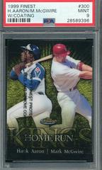 H. Aaron, M. McGwire [w/ Coating] #300 Baseball Cards 1999 Finest Prices