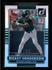 Rickey Henderson [Season Stat Line] Baseball Cards 2015 Donruss Prices