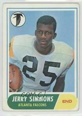 Jerry Simmons #177 Football Cards 1968 Topps Prices