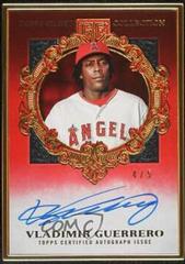 Vladimir Guerrero [Ruby] #HAFA-VG Baseball Cards 2022 Topps Gilded Collection Gold Framed Hall of Famer Autographs Prices