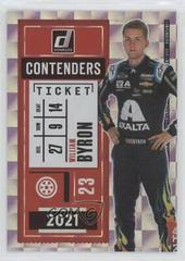 William Byron #CON8 Racing Cards 2021 Panini Donruss Nascar Contenders Prices