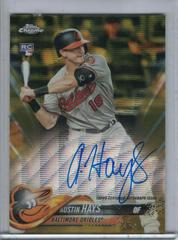 Austin Hays [Gold Wave Refractor] Baseball Cards 2018 Topps Chrome Rookie Autograph Prices
