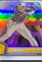 CJ Abrams [Refractor] #CRA-CA Baseball Cards 2022 Bowman Chrome Rookie Autographs Prices