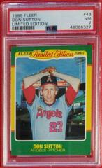 Don Sutton Baseball Cards 1986 Fleer Limited Edition Prices