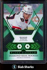 Shane Pinto [Emerald Double] Hockey Cards 2021 Upper Deck Black Diamond Rookie Relic Prices
