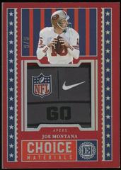 Joe Montana [Ruby] #CHM-4 Football Cards 2022 Panini Encased Choice Materials Prices