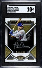 Pete Alonso [Silver Ink] #T1TA-PA Baseball Cards 2023 Topps Tier One Talent Autographs Prices