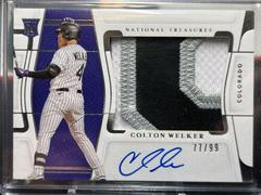 Colton Welker [Material Signature] #126 Baseball Cards 2022 Panini National Treasures Prices