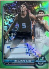 Armando Bacot [Green Refractor] #BCPA-AB Basketball Cards 2021 Bowman University Chrome Autographs Prices