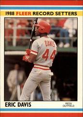 Eric Davis #9 Baseball Cards 1988 Fleer Record Setters Prices