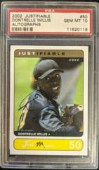 Dontrelle Willis #50 Baseball Cards 2002 Justifiable Autographs Prices