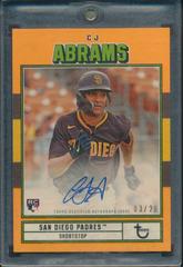 CJ Abrams [Orange] Baseball Cards 2022 Topps Brooklyn Collection Autographs Prices