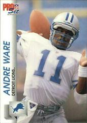 Andre Ware #499 Football Cards 1992 Pro Set Prices